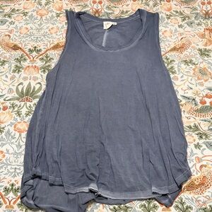 White Crow Slate Blue Tank Top